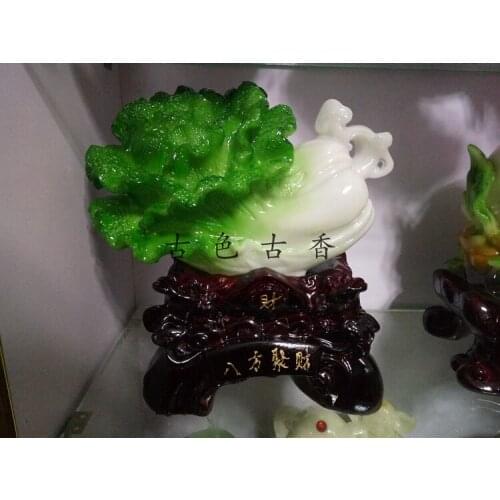 Lucky jade cabbage ornaments wine Home Furnishing business gifts s office decoration decoration roomroom Art Statue