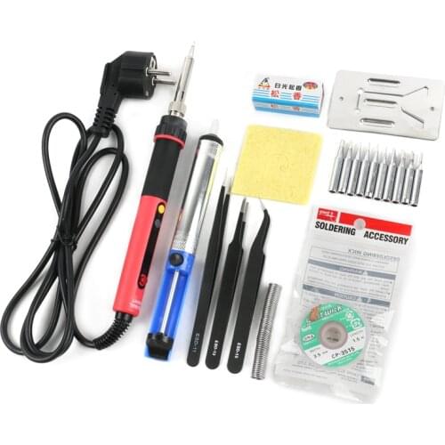 E60WT CXG Professional LED Adjustable Digital Electric Soldering Iron Constant Temperature Soldering Station 60W To 936d EU Plug