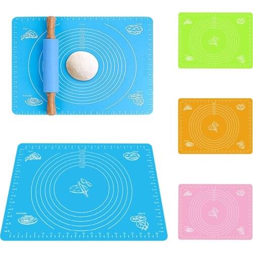 Silicone Baking Mat Food Grade Silicone Non-stick Kneading Dough Pad Dough Pastry Rolling Cutting Mats Kitchen Baking Tools
