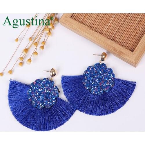 Agustina Tassel Earrings Women Drop Pendientes Earrings Fashion Earrings Jewelry Girls Punk Earring Bohemian Wholesale Earings