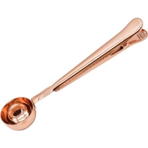 1 * Coffee Measuring Scoops 17.4*3.7cm Stainless Steel Coffee Scoop Clip Coffee Tea Measuring Spoon Cup Kitchen Accessories