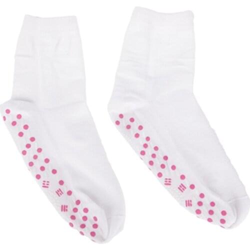 1 pair Self-Heating Health Care Socks Tourmaline Magnetic Therapy Comfortable Breathable Massage Socks