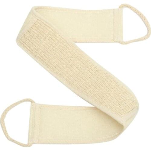 1Pc Natural Soft Exfoliating Back Strap Bath Shower Unisex Massage Spa Scrubber Sponge Body Skin Health Cleaning Tool CNIM Hot