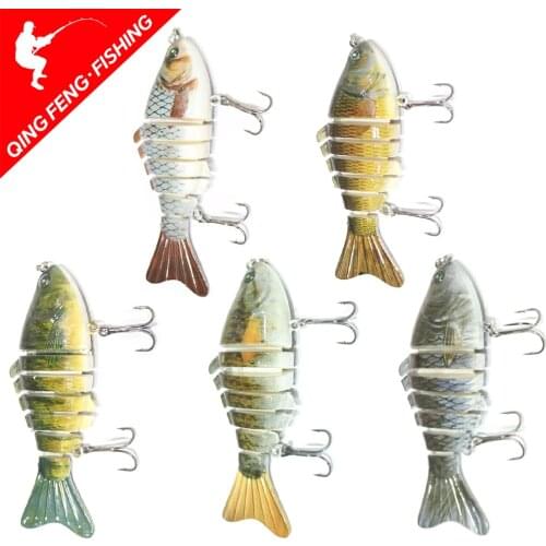 10cm 15.2g Wobblers Pike Fishing Lures Artificial Multi Jointed Sections Artificial Hard Bait Trolling Pike Carp Fishing Tools