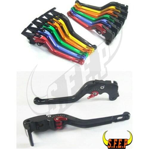 3D Long CNC Adjustable Motorcycle Brake and Clutch Levers with Carbon Fiber Inlay For KTM 990 SMR/SMT 2009-2013