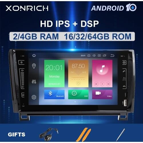 IPS DSP 2 Din Android 10 Car Radio Multimedia Player For Toyota Tundra Sequoia 2007 2008 2009 2010 20112012 2013 Stereo 4GB 64GB