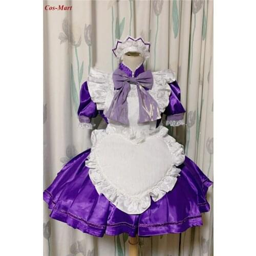 Anime Tokyo Mew Mew Fujiwara Zakuro Cosplay Costume Cute Purple Maid Dress Ball Activity Party Role Play Clothing Custom-Make