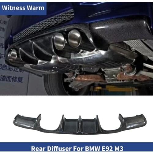 E92 M3 carbon fiber Rear Bumper Exhaust Diffuser Lip Spoiler for BMW E92 M3 car body kit