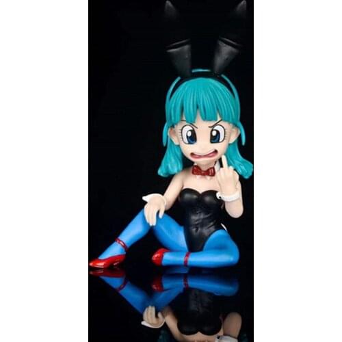 14CM Dragon Ball Anime Bulma Spoof Series Figurine Collectible Model Toy Juguetes Action Figure