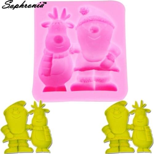 Sophronia M242 Santa Claus 1pcs UV Resin Silicone Mold for decorative-craft Jewelry Flower Dried Epoxy Resin
