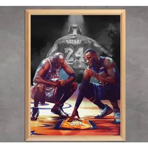 Hot Sale Kobe Bryant 5D DIY Diamond Painting Full Square Round Diamond Embroidery Mosaic Basketball Player Home Decor