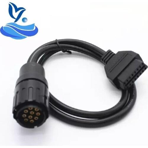 ICOM D Cable ICOM-D Motorcycles Motobikes 10 Pin Adaptor 10Pin To 16Pin OBD2 OBDII Diagnostic Cable I-COM A2 tool cables