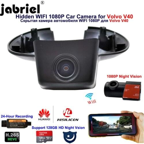 Jabriel 2K 1080P HD Auto Dash cam Wifi Car Dvr Car Camera Video recorder for Volvo v40 2014 2015 2016 2017 2018 2019 2020 2021