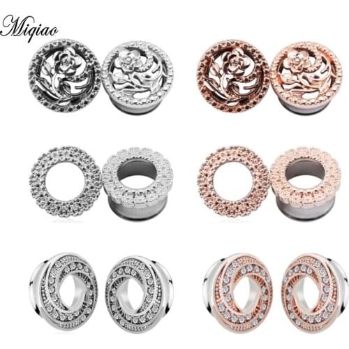 Miqiao 2 Pcs 6mm-16mm Piercing Jewelry Stainless Steel Auricle Ear Canal Reamer Ear Reamer Ear Gauges Plugs