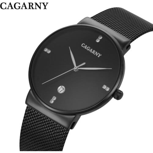 Fashion unisex simple dial teenager casual with diamond steel band watch women and men Business calendar quartz watch