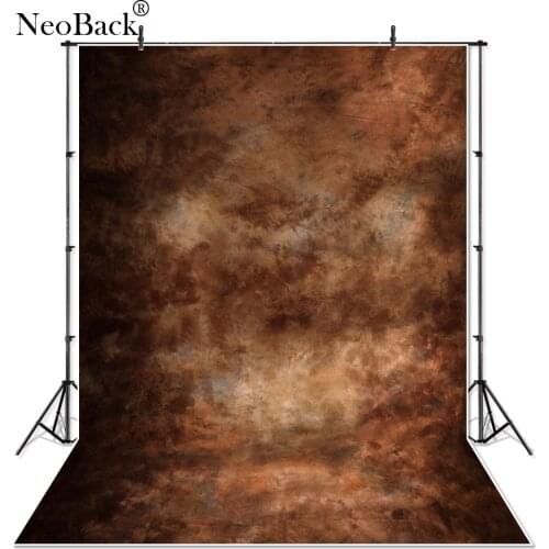 NeoBack Premium Fabric 10x20ft Flannel or Oxford Sublimation Photo Backgrounds Seamless Portrait Brown Photo Backdrops TP1036