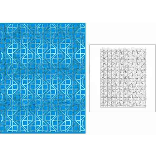 New 2021 Square Line Spotted Panel Metal Cutting Dies for DIY Scrapbooking and Card Making Background Embossing Craft No Stamps
