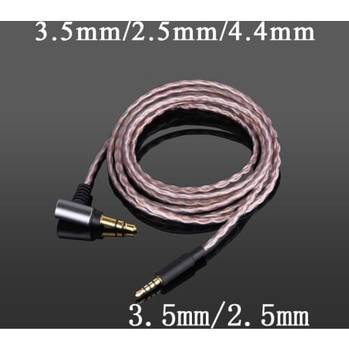 New 4.4mm/2.5mm Balance Cable for AKG Y40 Y50 LIVE2 E30 E55 DT240 PXC550 100% Single Crystal Copper Headphone Upgrade Cable