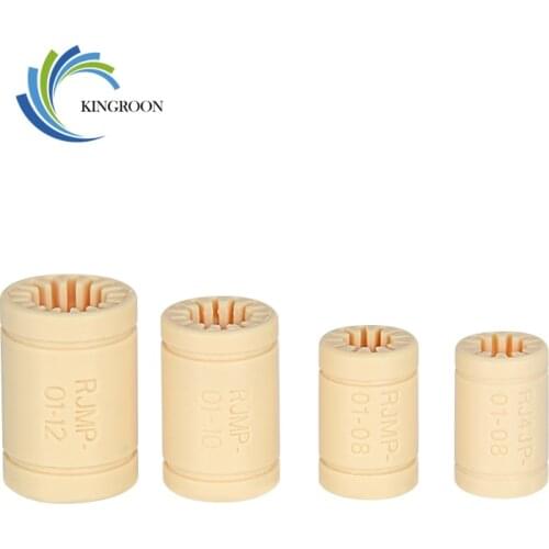 KingRoon 4pcs RJMP-01 RJ4JP Plastic Linear Bearings Bushing Polymer Bearing Shaft for Mendel 3D Printer Parts Prusa Mendel DIY
