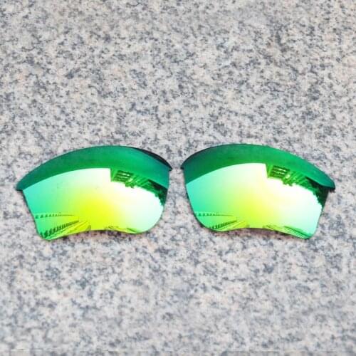 E.O.S Polarized Enhanced Replacement Lenses for Oakley Half Jacket XLJ Sunglasses - Emerald Green Polarized Mirror
