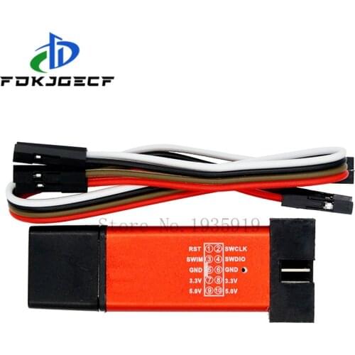 1PCS ST-LINK V2 Stlink V2 Mini STM8 STM32 Simulator Download Programmer Programming With Cover Random Colors