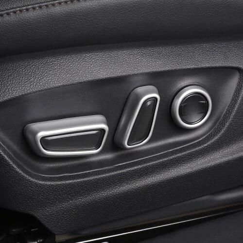 For Toyota RAV4 2019 2020 ABS Plastic Interior Car Seat Adjustment Cover Trim 6pcs Car Styling Accessories