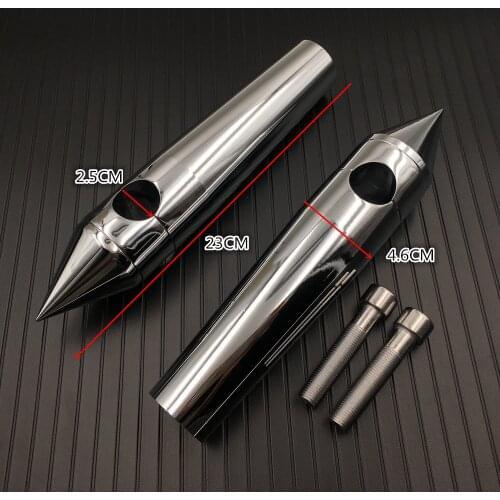 Rise 2" Straight Handlebar Riser Spike Mount Clamp Adjuster for 25mm 1" Handlebar Harley Softail Dyna Sportster Custom