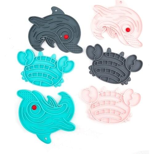 Silicone Pet Dog Feeding Lick Mat Dog Food Bowl Puppy Feeding Slow Food Mat