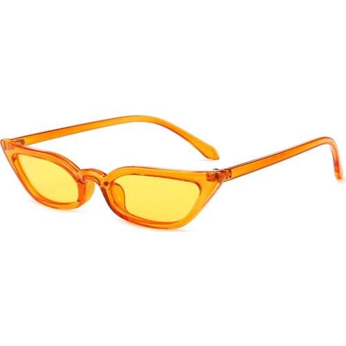 Vintage Sunglasses Women Cat Eye Luxury Brand Designer Sun Glasses Retro Small Red ladies Sunglass Black Eyewear oculos ZA-35