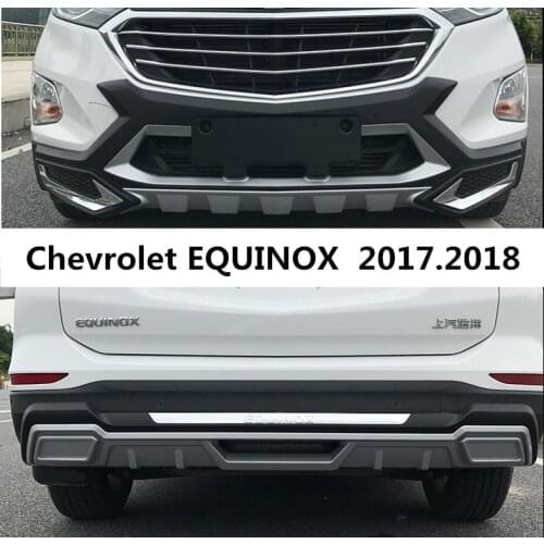 For Chevrolet EQUINOX 2017.2018 Bumper Protector Guard Anti-impact Plate High Quality Brand New ABS Front+Rear Car Accessories