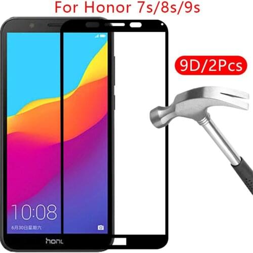 9d protective tempered glass for huawei honor 9s 8s prime 2020 7s screen protector on the honer 7 8 9 s s7 s8 s9 8sprime honor8s