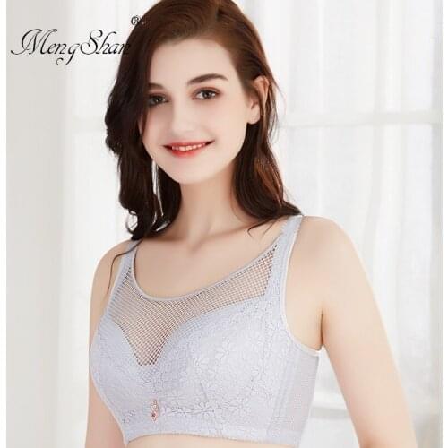 Plus size women Non-steel ring anti-light Ultrathin bra plus size bra Antidroop Comfort lingerie femme Fat MM big size bra 52E