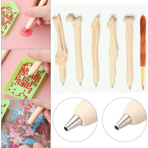 1PC Round Square Tip Point Drills Pens Diamond Painting Pen For 5D Painting Diamonds Sewing Accessories DIY Nail Art Craft Tools