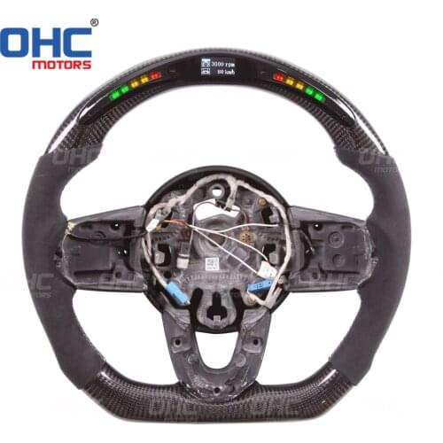 100% Real Carbon Fiber LED Display Steering Wheel Mini compatible for F54 F55 F56 F57 F60 S cooper club-man country-man