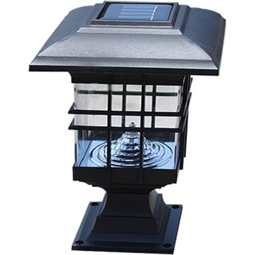 2021 New Solar Pillar Light Garden Light Waterproof European Garden Villa Courtyard Coffee Light Outdoor Wall Door Pillar Lamp