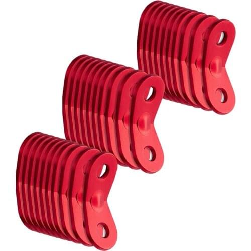 30 Pcs Aluminum Alloy Rope Cord Adjuster,Tent Tensioners Rope Adjuster Tent Rope Adjusters for Outdoor Camping Hiking Tent Acces