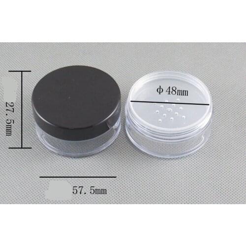 300pcs 20g 20ml Empty Loose Powder Compact With The Grid Sifter Jar Packing Container Powdery Cake Box Cosmetic Case Mini sifter