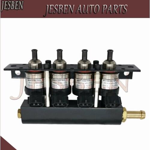 4x 110R-004686 67R-010213 LPG CNG Fuel Injector & Stand For Troitec E8 H2000 ECER 9D20 EG2000 Hana Red H2001 type B H2003 H2005