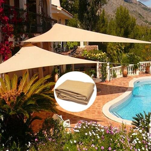 5*5*5M Triangle Sunshade Sail Encrypt Thicken Shading Net Garden Pool Sunshade Net Courtyard Balcony Awning