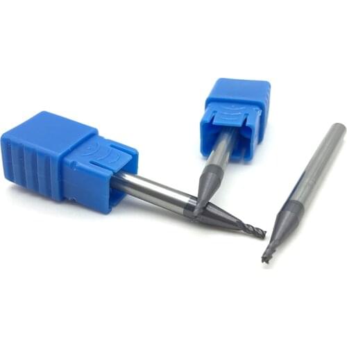 5PCS HRC50 4Flute 3mm 2.5mm 2mm 1.5mm Solid Carbide Endmill 50mm Long Standard Length Side milling Slotting Profiling face mill