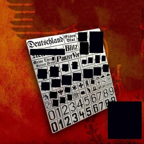 Alexen Models FG-AJ0003 sign stencil for tank model