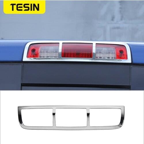 TESIN Car Stickers for Dodge RAM 1500 Car High Brake Light Decoration Frame Cover Trim for Dodge RAM 2010-2017 Car Accessories