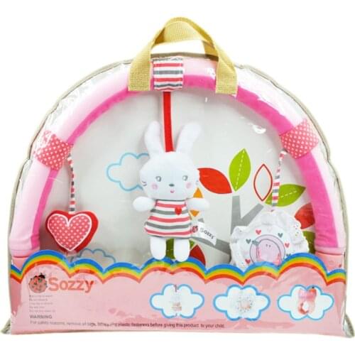 Newborn Pink Bed Around Bumper Bar Crib Cot Stroller Accessories For Infant Music Baby Bedding Set Toys Kids Crib Bumper