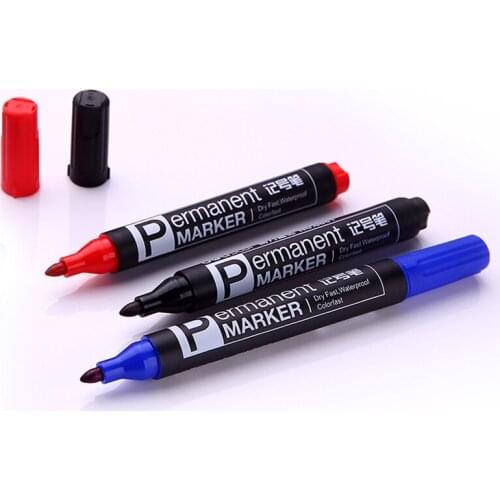 Big brand marker pen not easy to fade oily big head pen logistics pen waterproof non-fading marker pen school office stationery