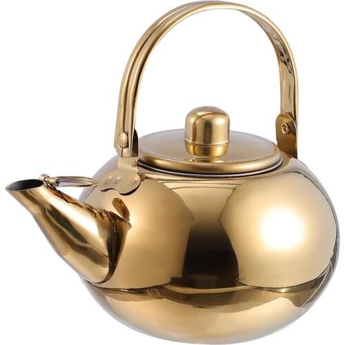 1.5/2/2.5L Stainless Steel Tea Kettle Practical Teapot Teakettle With Filter Screen Loose Leaf Tea Pot Tool Kettle Set