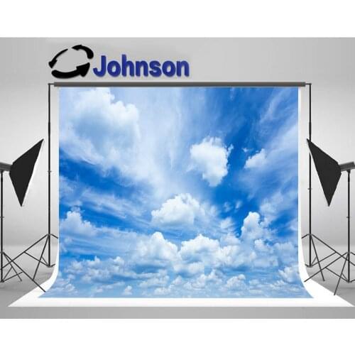 Blue sky clouds photo studio background High quality Computer print wall photo backdrop