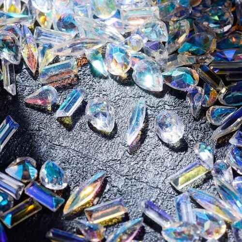 AB Crystal Rhinestone Diamond Glass Teardrop Nail Art Rhinestones Decorations Beauty