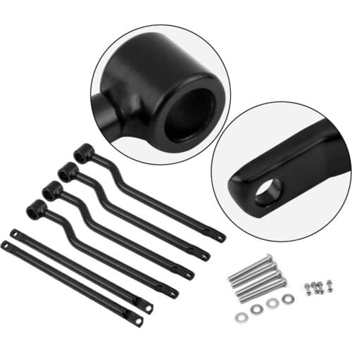 Motorcycle Saddlebag Support Hard Mount Kit:, Universal For Harley Honda Yamaha Suzuki Kawasaki Chrome