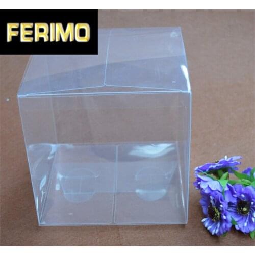 10pcs New Arrival Square Plastic Box Transparent PVC Box Small Gift Box for Toy/Jewelry Wedding Favors Candy Box 3x3x3cm/5x5x5cm