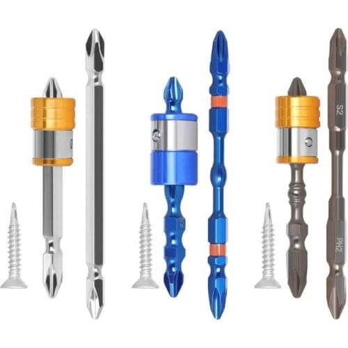 Multifunctional Double-head Wind Bit with Strong Magnetic Ring Wear-resistant Screwdriver Head Double-head Cross Tool